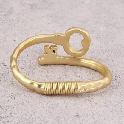Chunky Bangle Bracelets for Women Cuff Bracelet Thick Gold Bangles Open Wide Arm Cuffs Bracelets Boho Jewelry - style: Chunky Gold Bangles