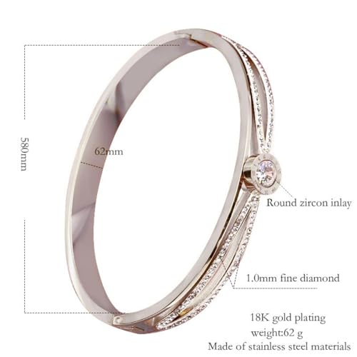 18K Gold Bangle Bracelets for Women 925 Sterling Silver Bracelets Bracelets Adjustable Boho Bracelets Stackble Cuff Bangle Bracelets for Men Women Chunky Gold Bangle Open Cuff Bracelets Christmas Gift - color: Bracelets-06