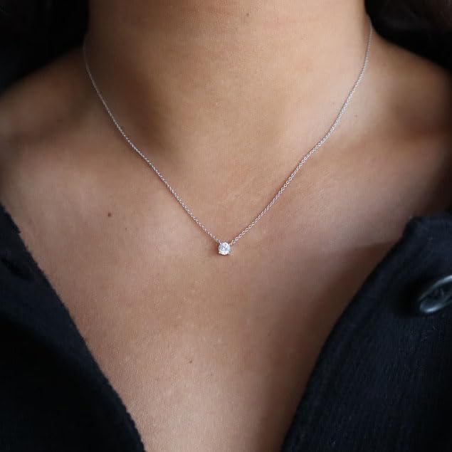 Dainty Choker Necklace for Women 18K Gold Plated Shining Dots Box Chain Sparkle Necklaces Cute Paperclip Link Herringbone Necklace Exquisite Jewelry Gifts for Mom Girlfriend - style: Z/Simple Diamond SL