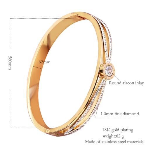 18K Gold Bangle Bracelets for Women 925 Sterling Silver Bracelets Bracelets Adjustable Boho Bracelets Stackble Cuff Bangle Bracelets for Men Women Chunky Gold Bangle Open Cuff Bracelets Christmas Gift - color: Bracelets-07