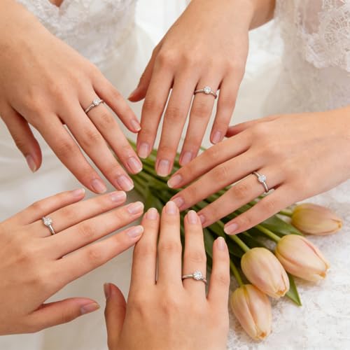 42 Packs Diamond Engagement Rings, Bridal Shower Decorations Fake Wedding Rings Adjustable Ring for Wedding Table, Cupcake Toppers, Party Supply Favor Accents (42 Pcs)