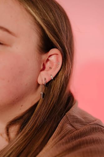 Cords Club Essential Huggie Hoops, 12mm Hypoallergenic Women's Earrings