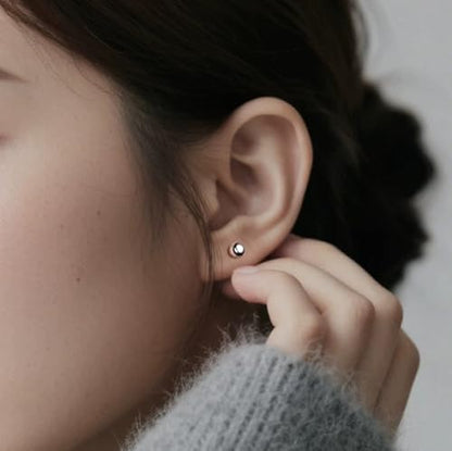 5 Pairs Small Ball Stud Earrings for Women and Men, Hypoallergenic Stainless Steel Round Ball Earrings Set for Sensitive Ears, Multiple Piercings Cartilage (3-7mm)