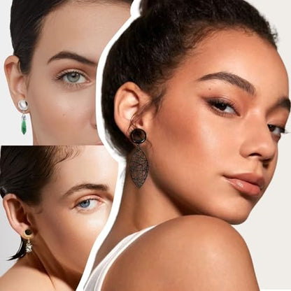 WBRWP 6pcs Ear Gauges Tunnels Plugs: DIY Ear Tunnles Piercing Expander Stainless Steel Double Flared Screw Gauges - color: Gold-Style 2