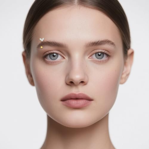 Rook Daith Piercing Jewelry 16G Stainless Surgical Steel Curved Barbell Eyebrow Rings Vertical Labret Lip Piercing Jewelry Rook Daith Earrings for Women Men 6MM 8MM 10MM Hypoallergenic - color: Gold Tone