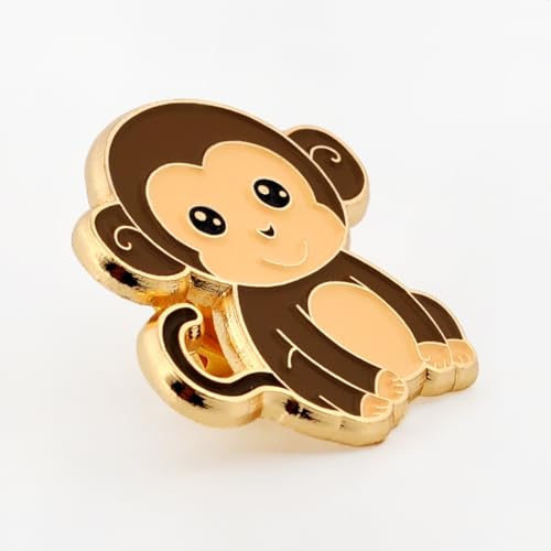 PinMart Wild Animal Enamel Lapel Pin - color: Brown, size: 10 Pack