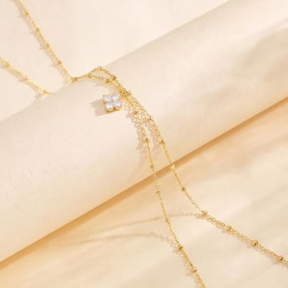 14K Gold Plated Waist Chain for Women, Layered Belly Belt Chains Beach Waist Beads Chain Waterproof Body Chain Summer Jewelry Accessories for Women - style: GD-1