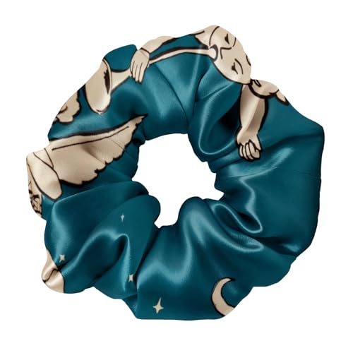 LILYSILK Silk Hair Scrunchies Ties for Frizz & Breakage Prevention 100% Mulberry No Damage Elastic Ponytail Holders, Gemini - color: Gemini