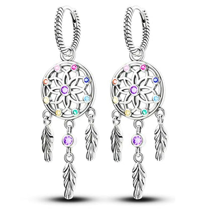 925 Sterling Silver Hoop Earrings Drop Dangle Earrings for Women Hypoallergenic Earring Trendy Huggie Earring Cute Graduation Birthday Gifts Jewelry for Women - color: Dream