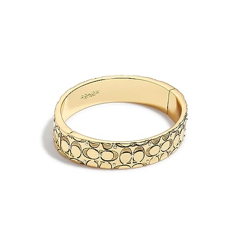 Coach Women's Signature Quilted Bangle Bracelet - color: Golden Shadow