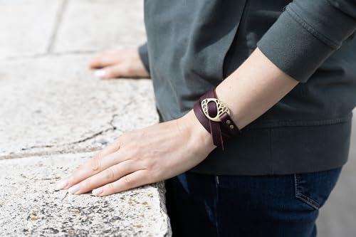Handmade Real Leather Bracelet Wrap Cuff, Custom Engraved, Personalized Words, Western Jewelry for Women, Boho Style, Gift for Her, Women's Jewelry, Made in USA