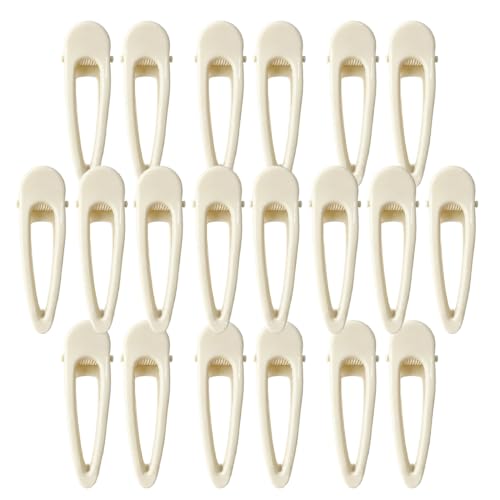 Elegant Hair Clips for Women, Premium Metal Barrettes with Anti-Slip Design - Stylish Hair Accessories for Daily & Party Hairstyles (20, White) - color: White