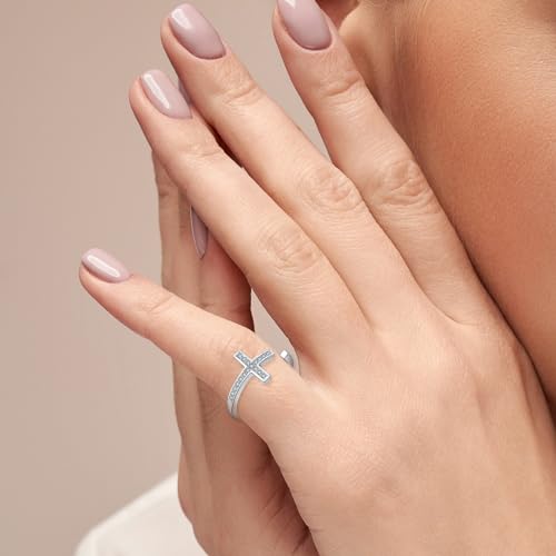 925 Sterling Silver Cross Toe Ring, Adjustable Band, Hypoallergenic Foot Jewelry for Women