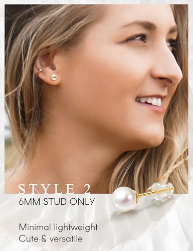 Big Pearl Drop Earrings for Women - 14K Real Gold Plated Quality Dangles for Elevated Casual or Elegant Gift - color: Rapunzel