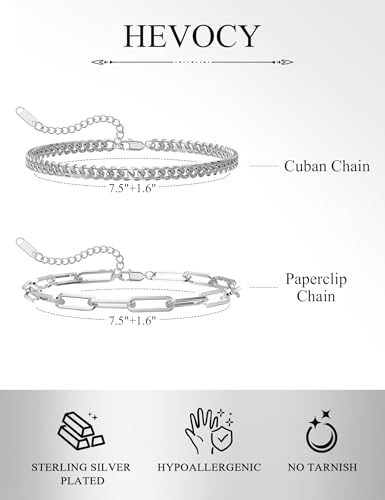 Stainless Steel Bracelet Set for Men, Adjustable Link Chains | Layered stainless steel link chain bracelets with adjustable sizing, designed for daily wear, stacking, and gifts - color: Style2-8 inch