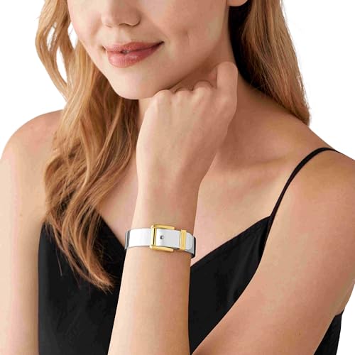 Michael Kors Silver-Tone Bracelet for Women; Bracelets; Jewelry for Women - color: Two Tone Chunky Bangle