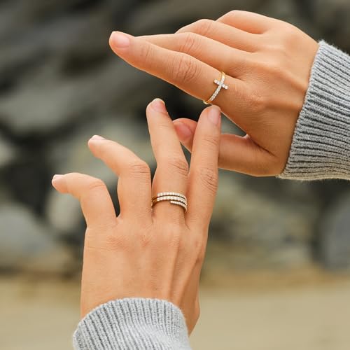 STORYJEWELLERY Thumb Rings for Women, Gold Plated Rings for Women, Spiral Ring, Statement Ring, Minimalist Jewelry