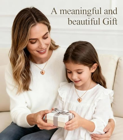 Heart Locket Necklace for Women - 16K Gold Silver Plated Photo Lockets Necklace that Hold 2 Pictures - Great Gift to Keepsake Full of Love and Remembrance, 16.8+2.2 Inch Extension Chain - color: Rose Gold
