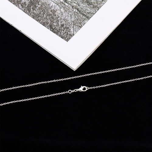 925 Sterling Silver Chain Necklace for Women 16-24 Inch Silver Jewelry Gift - size: 20 Inch, style: Rolo Chain