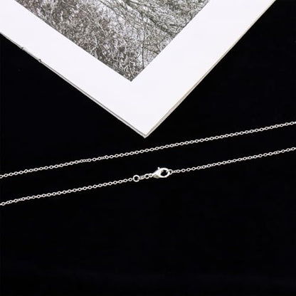 925 Sterling Silver Chain Necklace for Women 16-24 Inch Silver Jewelry Gift - size: 20 Inch, style: Rolo Chain