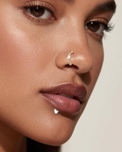 Nose Rings Hoops for Women Nose Studs Jewelry Piercings Surgical Stainless Steel Hypoallergenic