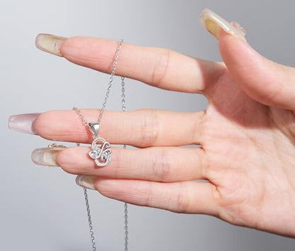 S925 Sterling Silver Initial Letter Necklaces for Women Dainty Letter Chain Necklace for Women Personalized Jewelry Gifts - style: S