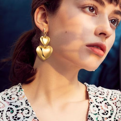 15 Pairs Gold Clip on Earrings for Women Fashion,Lightweight Fake Earrings Set - style: Style C