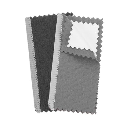 PATIKIL 3.2"x3.2" Jewelry Cleaning Cloth, 2 Pack Double-Sided Fleece Polishing Cloth for Gold, Silver and Jewelry, Black/Dark Gray - color: Black/Dark Gray, size: 3.2"x3.2"