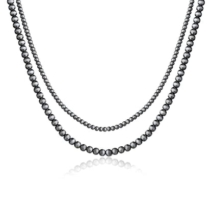 Navajo Pearl Necklace Western Jewelry for Women Cowgirl | Layered Western Necklaces Country Concert Choker Jewelry Gift - color: turquoise 1pcs (4mm+6mm)