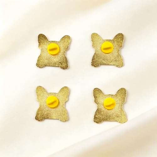 2/4/5/20pcs Funny Enamel Pins Bulk - Aesthetic Hard Enamel Lapel Pins Set, Art Brooches for Backpacks, Jackets, Hats, Bags, Lanyards, Cute Animal Pins for Adults, Kids, Women, Men - style: 4pcs Dog