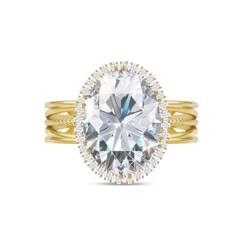 Linawe Costume Jewelry Adjustable Cocktail Ring for Women | Copper, Rhinestone, Cubic Zirconia, Oval, Fake Diamond, Crystal, Stone, Birthstone, Gemstone, Big, Chunky, Statement - color: Yellow Clear