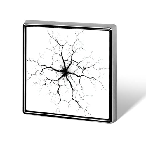 Simple Cracks Unisex Brooches & Pins Square Lightweight Lapel Badge Jewelry for Clothing Shawl Hat