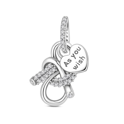 925 Sterling Silver Charms for Bracelets Necklaces Dangle Pendant With 5A Cubic Zirconias Bead Charm for Women DIY Jewelry - style: As you Wish