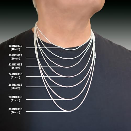 Sterling Silver 6.6mm Figaro Chain Bracelet 8 inch | Solid Beveled Edges Nickel Free High Polished Links Men Women Italy