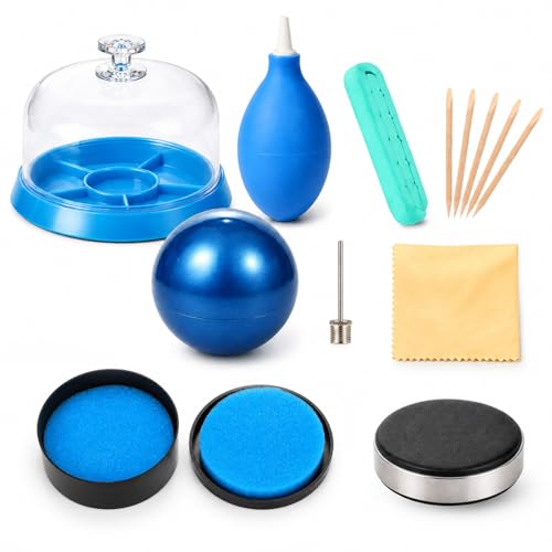 8 Pcs Watch Cleaning Kit includes Watch Cleaning Putty, Movement Cover, Waterproof Gasket Paste, Case Open Ball, Air Blower Blaster, Cushion Repair Tools for Watchmaker Watches & Jewelry Care Repair