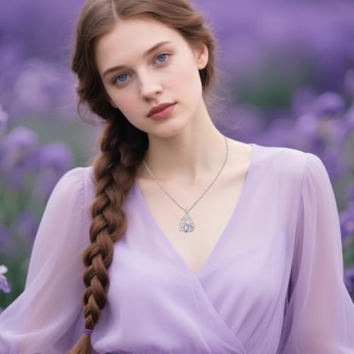 Heart Animal Necklace 925 Sterling Silver Cute Animal Pendant Jewelry Birthday Gifts for Women Girlfriend Mom Animal Lovers - style: 5-2 Owl