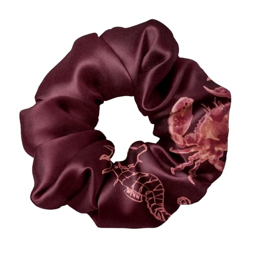 LILYSILK Silk Hair Scrunchies Ties for Frizz & Breakage Prevention 100% Mulberry No Damage Elastic Ponytail Holders, Cancer - color: Cancer