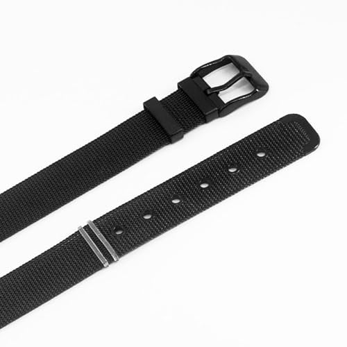Stainless Steel Mesh Bracelet Wristband 8mm Wide Cuff Bangle Watch Band Style with Adjustable Buckle Mesh Link Chain for Slide Charms Jewelry Making 2 PCS - color: Black