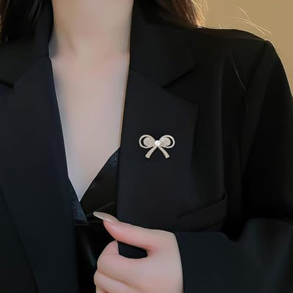 HETICA Animal Brooch for Women, Funny and Cute Flower Brooch Safety Pins Clothing Backpack Hat Decoration Enamel Pins Fashion Women Brooches and Pins Jewelry - style: Bow Tie