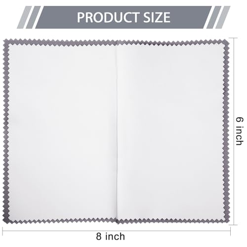 20 Pcs Silver Jewelry Polishing Cloths 6 x 8 inches Jewelry Cleaning Cloth Sterling Polish Cloths for Jewelry