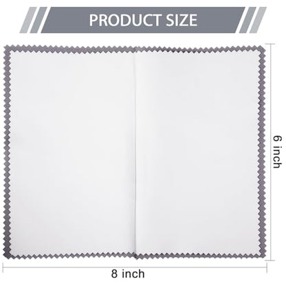 20 Pcs Silver Jewelry Polishing Cloths 6 x 8 inches Jewelry Cleaning Cloth Sterling Polish Cloths for Jewelry
