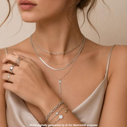 68-80 Pcs Jewelry Sets for Women, Gold Silver Bulk Jewelry Set with Rings Earrings Necklaces Bracelets, Hypoallergenic Fashion Jewelry Sets for Women Wedding Birthday Gifts - color: silver