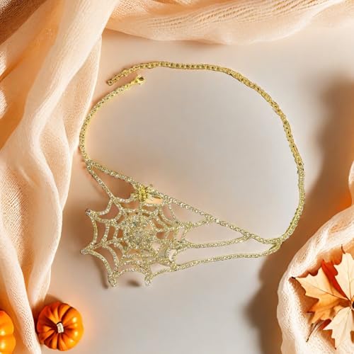 Crystal Rhinestone Spider Web Thigh Chain, Women's Layered Leg Body Chain, Halloween Costume Punk Jewelry Accessory
