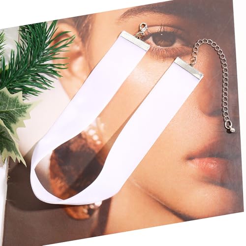 Velvet Choker Necklace for Women Goth Halloween Y2K Ribbon Collar Set - color: 2.54cm-12pcs-white