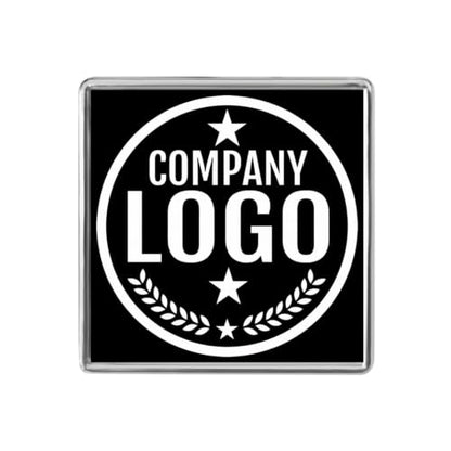 Custom Lapel Pins With Logo - Custom Pins Customized Buttons for men Customized Pin Bulk - color: Square-Silver