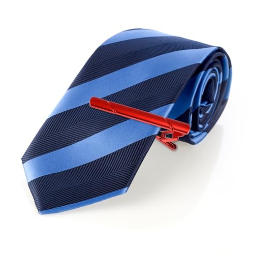 12 Pcs Tie Clips for Men, Tie Clip Set with Elegant Gift Box Stainless Steel Mirror Polished Ties Bar Clip Set, Nice Gift for Business, Father, Husband, Boyfriend, Wedding (6 color)