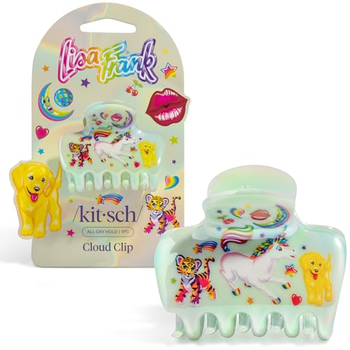 Lisa Frank x Kitsch Medium Cloud Hair Clip for Women - Markie, 1pc | Lightweight & Sturdy Claw Clip with Rounded Edges for Comfortable Hold, Ideal for Half-Up Hairstyles & Low Buns - color: Markie