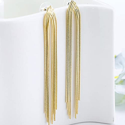 Long Earrings for Women Dangling Black Tassel Earrings Fringe Earrings Formal Elegant Earrings Bridesmaid Jewelry - style: G