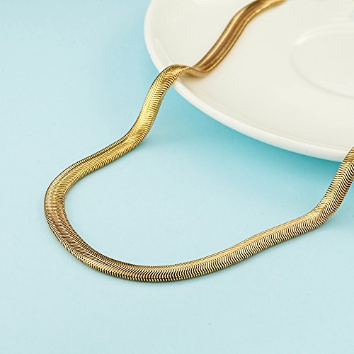 Womens Choker Chain Sexy Stainless Steel Cuban Link Necklace | Hot O Ring Pendant tail,Adjustable,Punk Rock,Sexy Pendant, Easy Choker,No tarnish,Punk Rock Hiphop - color: White