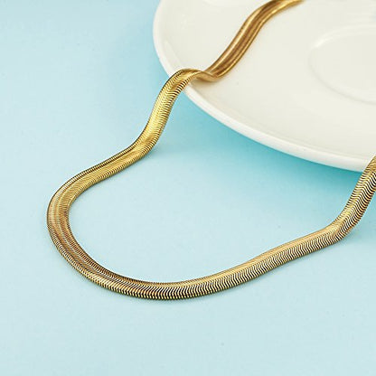 Womens Choker Chain Sexy Stainless Steel Cuban Link Necklace | Hot O Ring Pendant tail,Adjustable,Punk Rock,Sexy Pendant, Easy Choker,No tarnish,Punk Rock Hiphop - color: White
